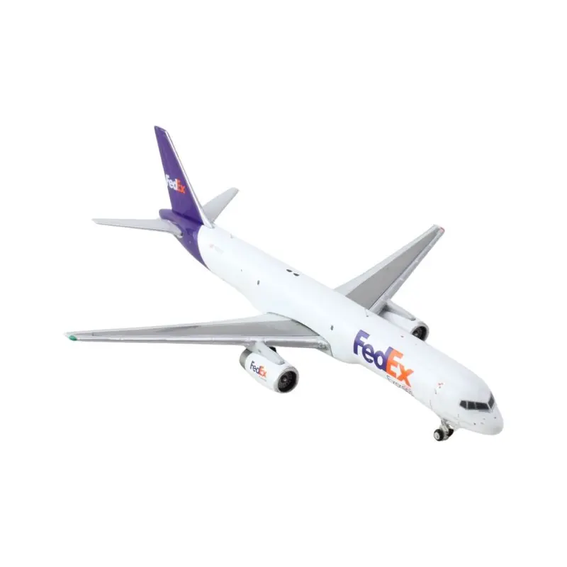 Boeing 757-200F Commercial Aircraft "FedEx (Federal Express)" (N921FD) White with Purple Tail 1/400 Diecast Model Airplane by GeminiJets
