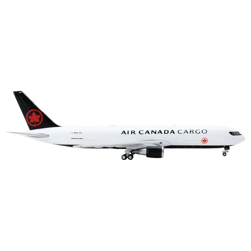 Boeing 767-300F Commercial Aircraft "Air Canada Cargo" (C-GXHM) White with Black Tail 1/400 Diecast Model Airplane by GeminiJets