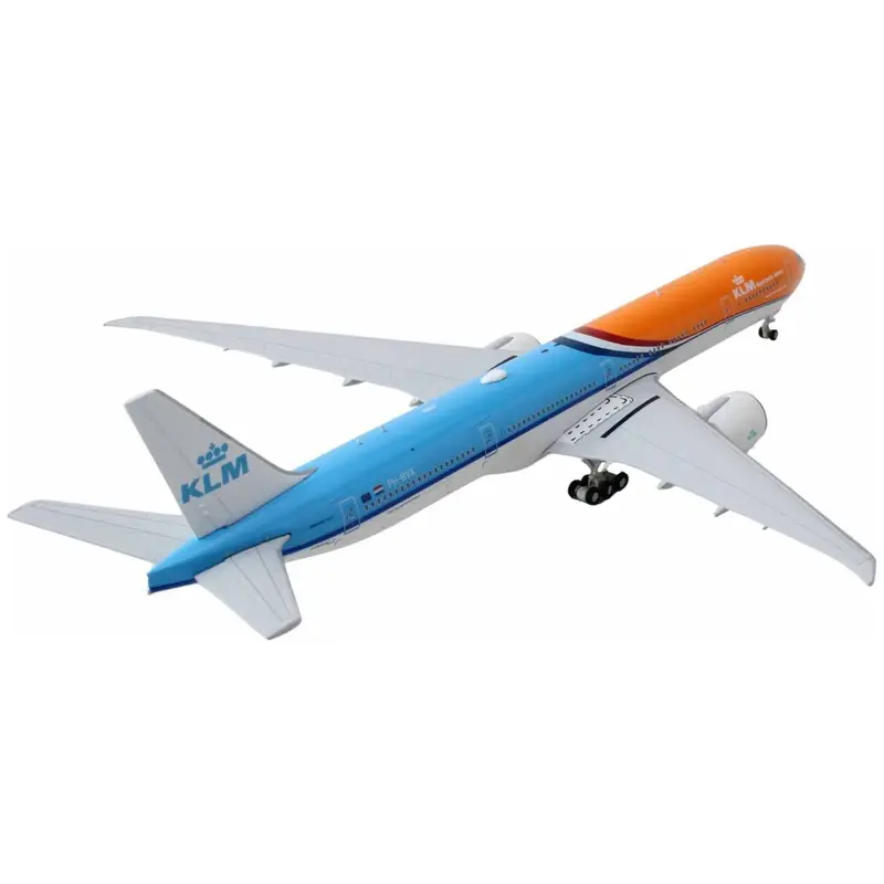 Boeing 777-300ER Commercial Aircraft "KLM Royal Dutch Airlines" (PH-BVA) Orange and Blue 1/400 Diecast Model Airplane by GeminiJets