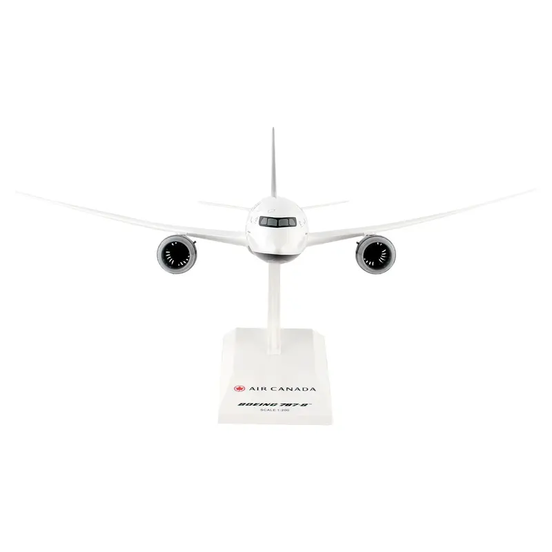 Boeing 787-8 Dreamliner Commercial Aircraft "Air Canada" (C-GHPQ) White with Black Tail (Snap-Fit) 1/200 Plastic Model by Skymarks