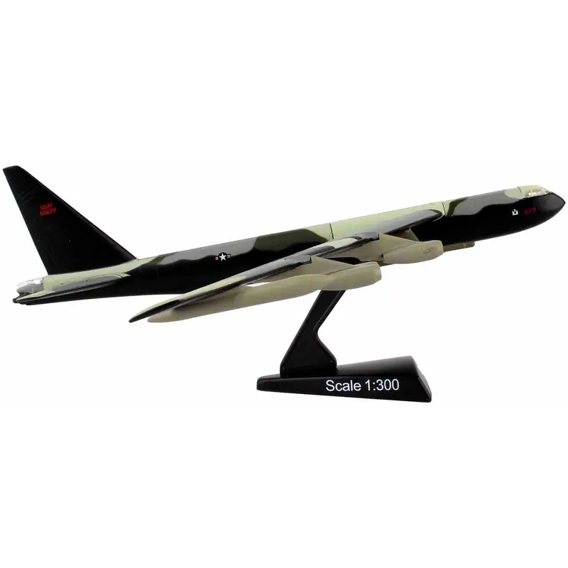 Boeing B-52 Stratofortress Bomber Aircraft Green Camouflage "United States Air Force" 1/300 Diecast Model Airplane by Postage Stamp