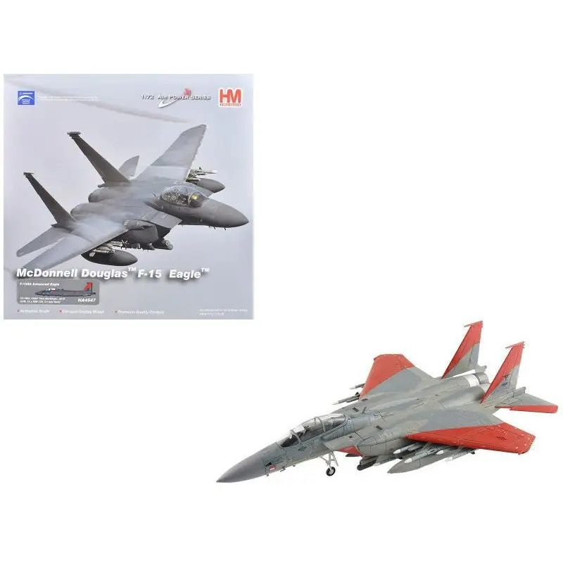 Boeing F-15SA (Saudi Advanced) Eagle Fighter Aircraft "12-1002 USAF Test Markings" (2018) Saudi Royal Air Force "Air Power Series" 1/72 Diecast Model by Hobby Master