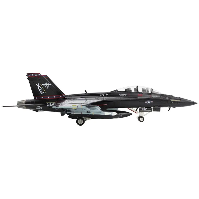 Boeing F/A-18F Super Hornet Fighter Aircraft "Vandy I VX-9" (2023) United States Navy (Full Weapon Load) "Air Power Series" 1/72 Diecast Model by Hobby Master