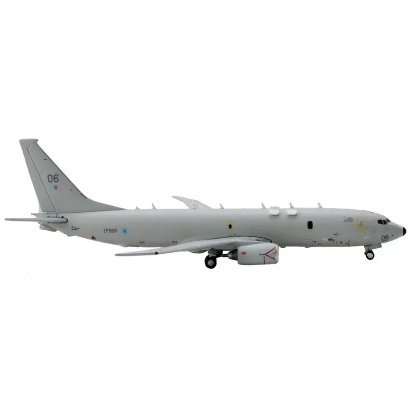 Boeing P-8 Poseidon Patrol Aircraft "British Royal Air Force" (ZP806) Gray "Gemini Macs" Series 1/400 Diecast Model Airplane by GeminiJets