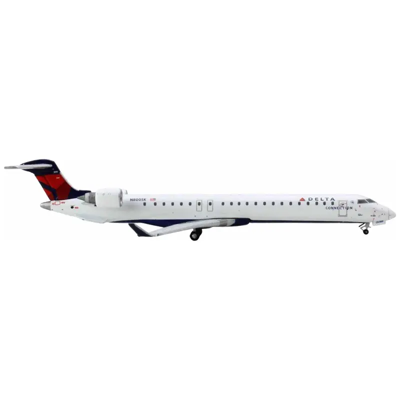Bombardier CRJ900 Commercial Aircraft "Delta Connection" (N800SK) White with Red and Blue Tail 1/400 Diecast Model Airplane by GeminiJets