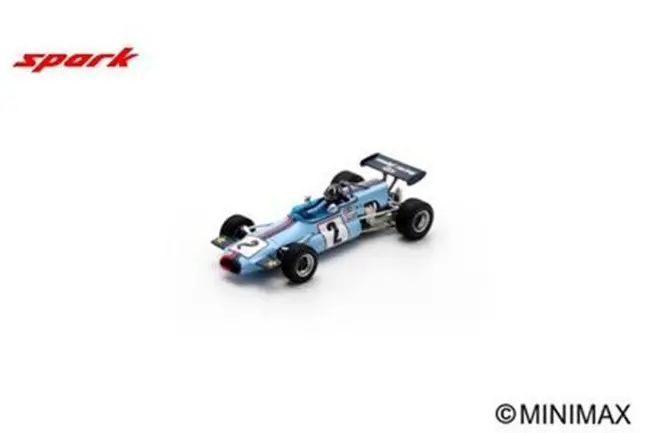 BRABHAM BT36 N°2 Vainqueur Thruxton 1971 Graham Hill 1