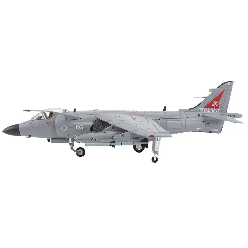 British Aerospace Sea Harrier FA.2 Aircraft with Sea Eagle Missiles "ZH804 Fairford" (2002) British Royal Navy "Air Power Series" 1/72 Diecast Model by Hobby Master