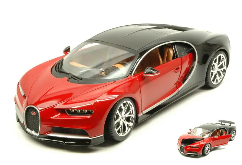 BUGATTI CHIRON 2016 RED/BLACK 1