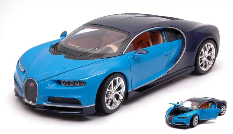 BUGATTI CHIRON LIGHT BLUE/DARK BLUE 1