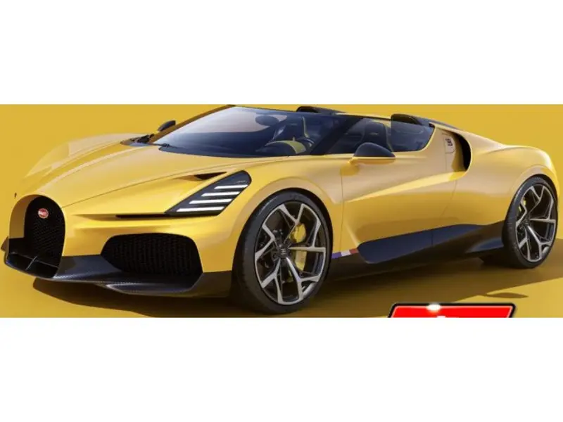 Bugatti W16 Mistral Cabriolet yellow 1