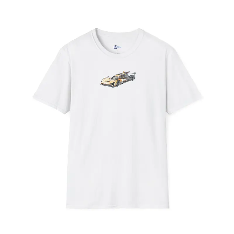 Cadillac V-Series Sketch-Art Le Mans Style T-Shirt, Car Enthusiast Gift, Race Car Fan Shirt,
