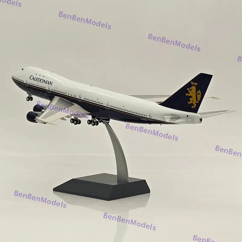 Caledonian Airways 747 G-BMGS / WITH STAND / Passenger Airplane 1/200