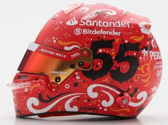 Carlos Sainz Winner F1 Mexican GP 2024 Helmet 1