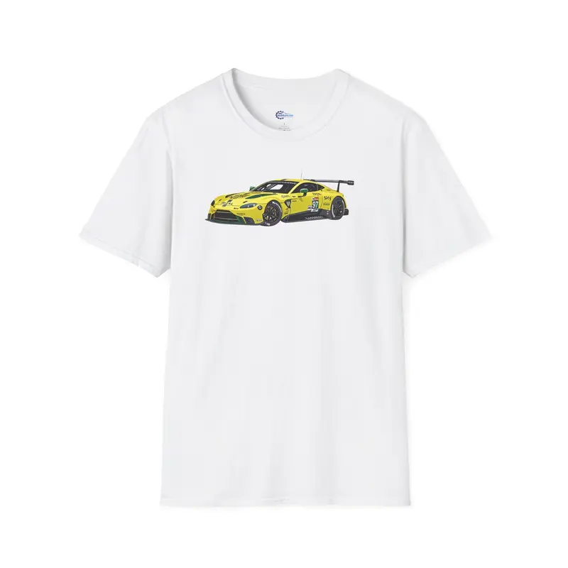 Cartoon Art 2018 Aston Martin Vantage GTE #97 Lynn - Martin - Adam Le Mans PRO -  Unisex T-Shirt - Racing Enthusiast Apparel