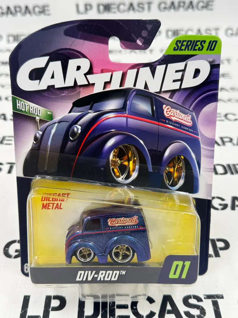 CARTUNED Div-Rod Metallic Purple Delivery Van 1