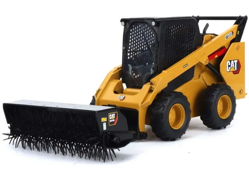 CAT 272D3 Skid Steer Loader Snow Blade Yellow 1