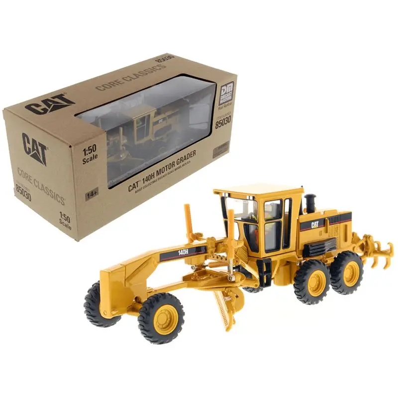 Cat Caterpillar 140H Motor Grader with Operator "Core Classics Series" 1/50 Diecast Model by Diecast Masters