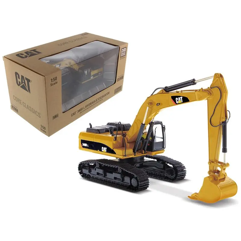 CAT Caterpillar 340D L Hydraulic Excavator with Operator "Core Classics Series" 1/50 Diecast Model by Diecast Masters