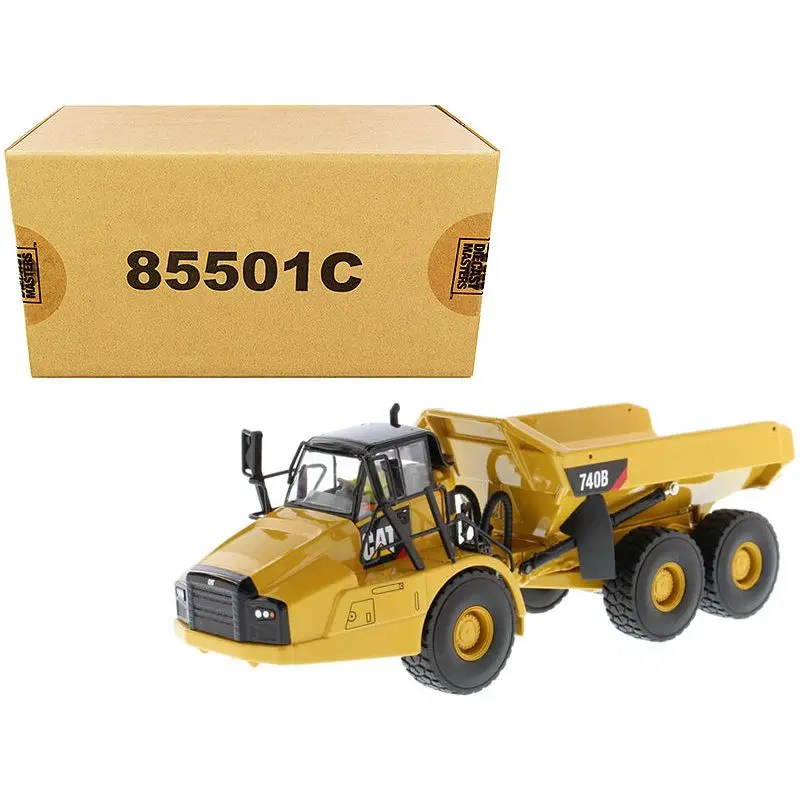 CAT Caterpillar 740B Articulated Hauler Dump Truck with Tipper Body and Operator "Core Classics Series" 1/50 Diecast Model by Diecast Masters