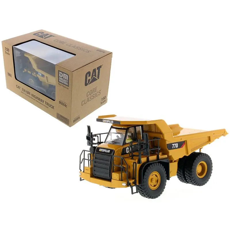 CAT Caterpillar 770 Off Highway Dump Truck with Operator "Core Classics Series" 1/50 Diecast Model by Diecast Masters