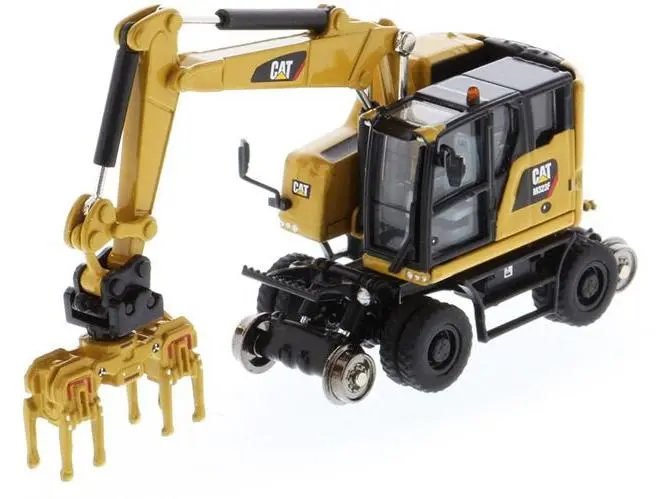 CAT M323F Railroad Wheeled Excavator CAT Yellow 1