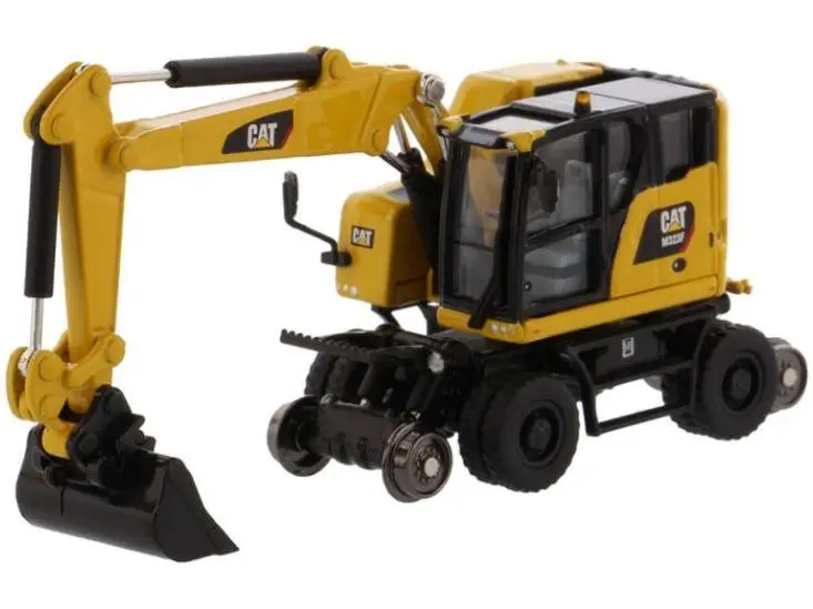 CAT M323F Railroad Wheeled Excavator Safety Yellow 1