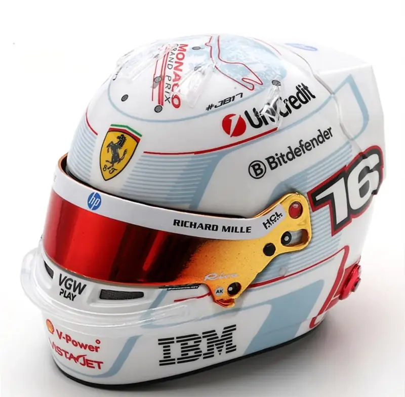 Charles Leclerc - 2025 - Helmet Ferrari - Monaco GP - 1
