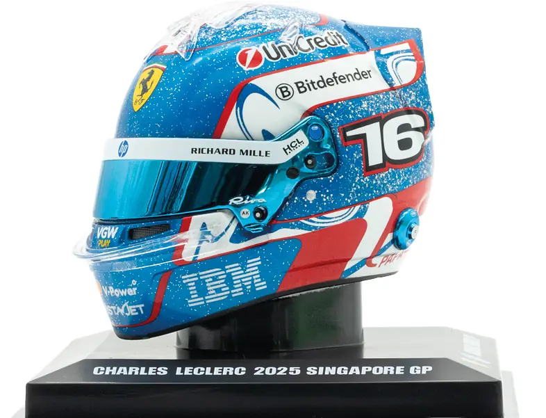 Charles Leclerc - 2025 - Helmet Ferrari - Singapore GP - 1