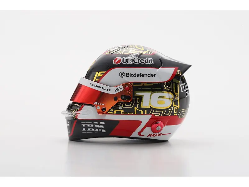Charles Leclerc F1 Abu Dhabi GP 2025 Helmet 1
