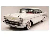 Chevrolet Bel Air Coupe White 1957 1