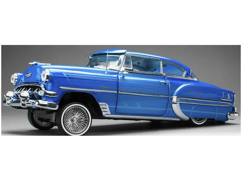 Chevrolet Bel Air Hard Top Coupe Lowrider Blue 1954 (w/Movable Suspension) 1