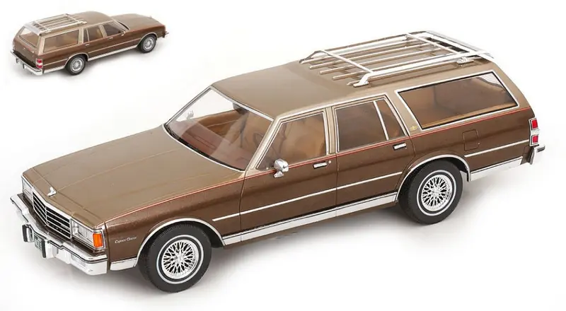 CHEVROLET CAPRICE ESTATE WAGON 1985 BEIGE/DECALS 1