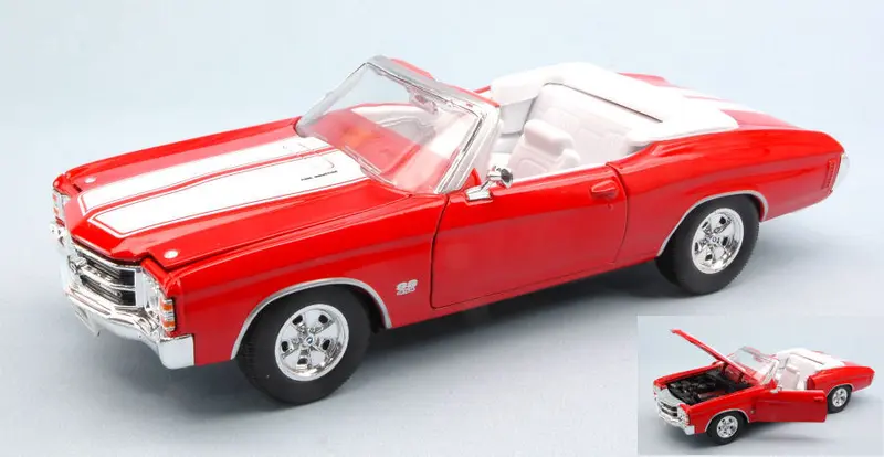 CHEVROLET CHEVELLE SS 454 1971 RED W/WHITE STRIPES 1