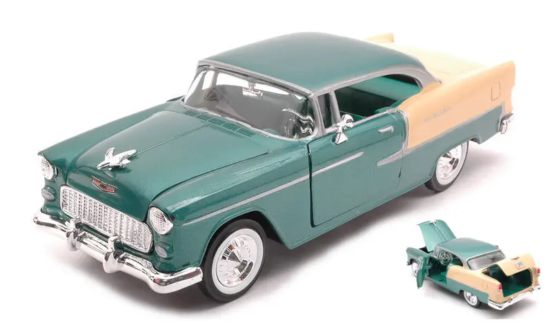 CHEVY BEL AIR 1955 GREEN/CREAM 1