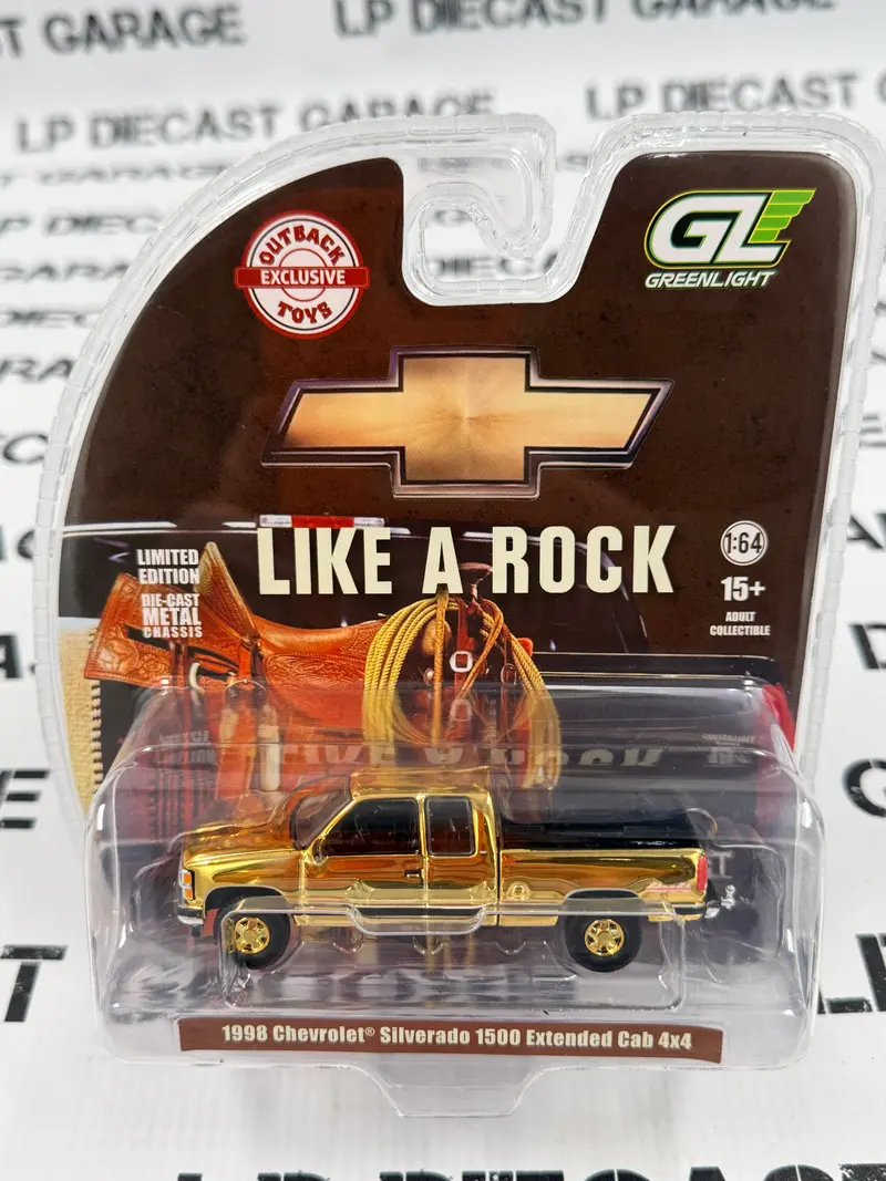 CHROME CHASE GREENLIGHT 1998 Chevrolet Silverado 1500 4x4 Black 1