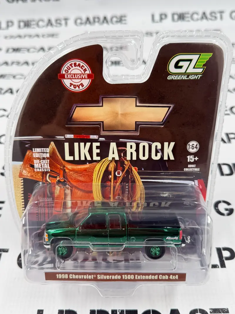CHROME CHASE GREENLIGHT 1998 Chevrolet Silverado 1500 4x4 Emerald Green 1