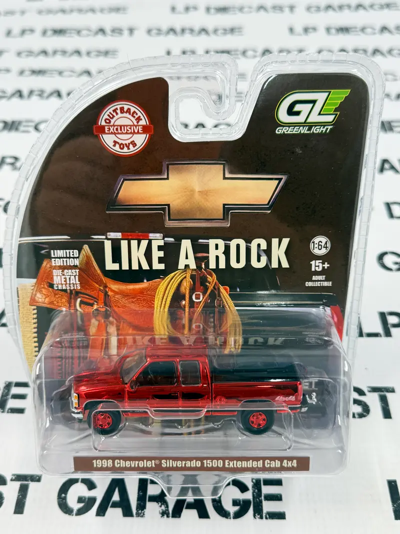 CHROME CHASE GREENLIGHT 1998 Chevrolet Silverado 1500 4x4 Victory Red 1