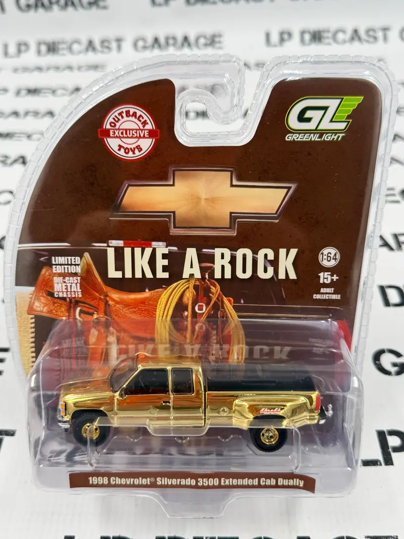 CHROME CHASE GREENLIGHT 1998 Chevrolet Silverado 3500 4x4 Black 1