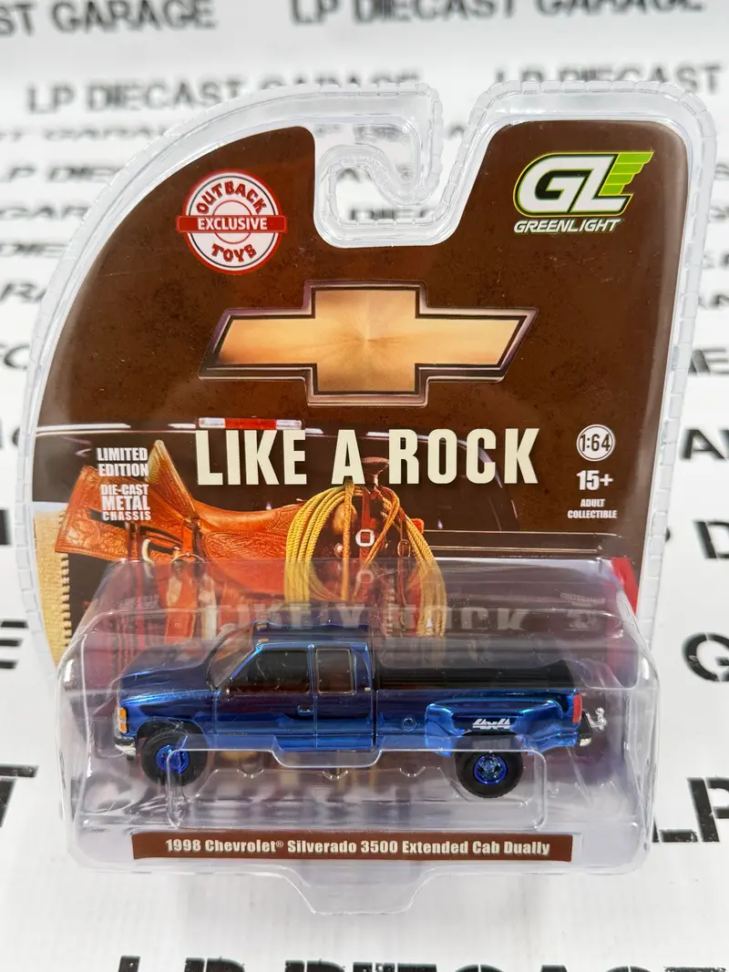 CHROME CHASE GREENLIGHT 1998 Chevrolet Silverado 3500 4x4 Blue 1
