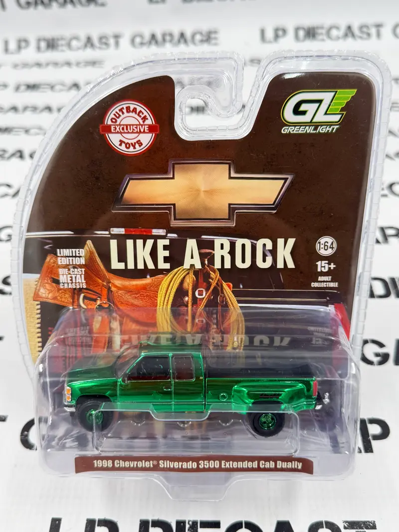 CHROME CHASE GREENLIGHT 1998 Chevrolet Silverado 3500 4x4 White 1