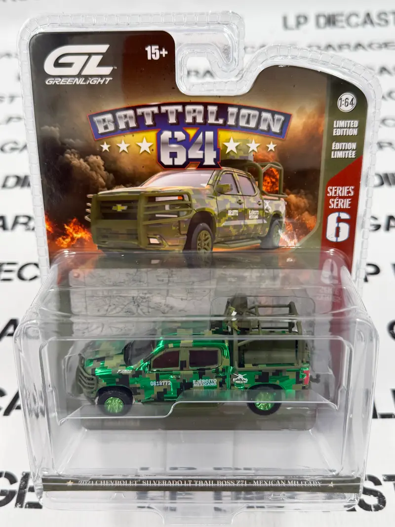 CHROME CHASE GREENLIGHT 2021 Chevrolet Silverado Trail Boss Mexican Military 1