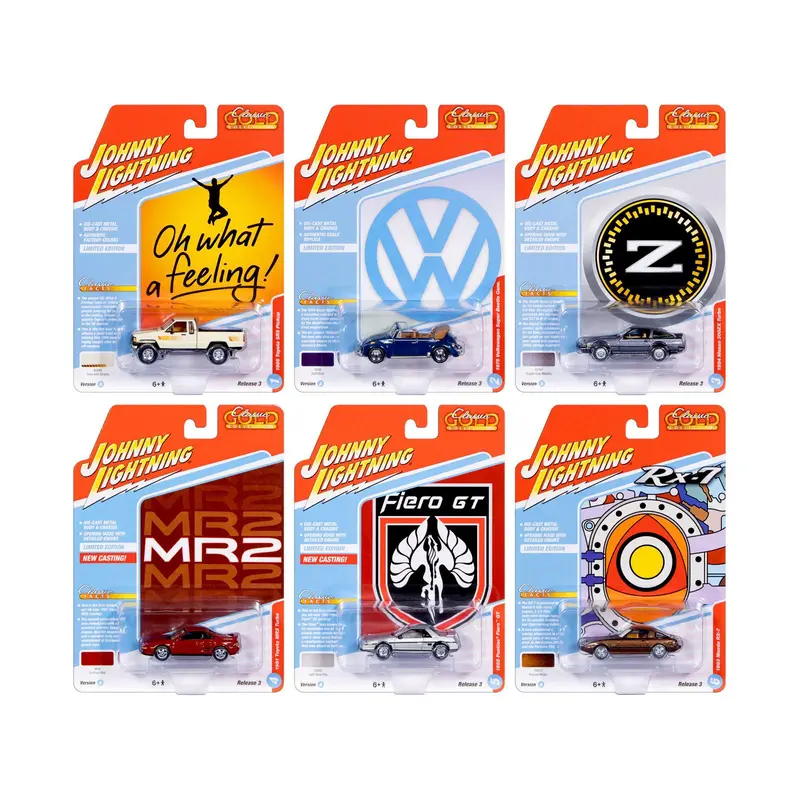 "Classic Gold Collection" 2026 Release 1 Set A of 6 Cars 1/64 Diecast Model Cars by Johnny Lightning