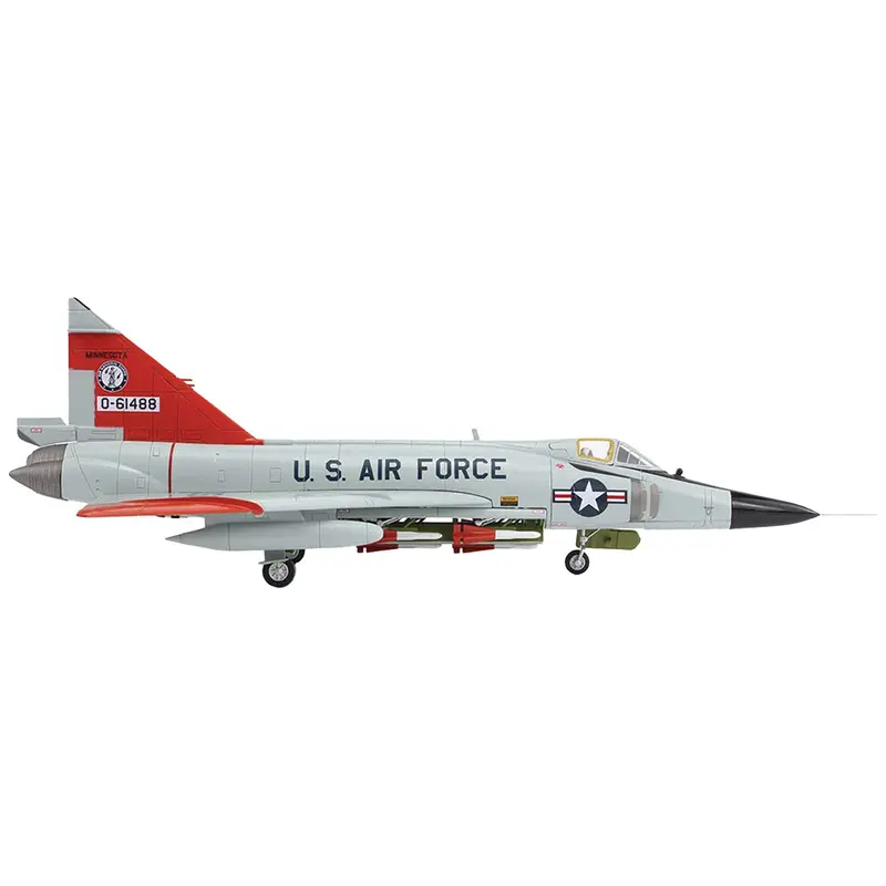 Convair F-102A Delta Dagger Interceptor Aircraft "179th Fighter Interceptor Squadron Minnesota Air National Guard" (1966) United States Air Force "Air Power Series" 1/72 Diecast Model by Hobby Master