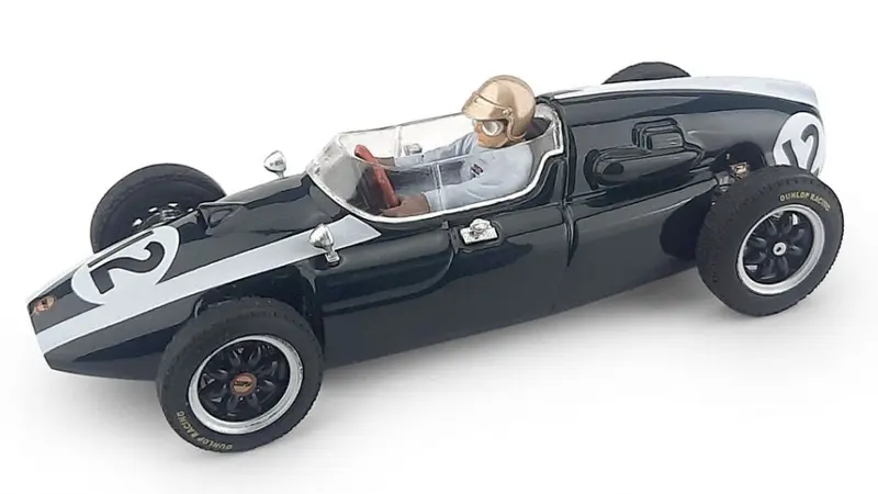 COOPER J.BRABHAM 1959 N.12 WINNER GB GP WORLD CHAMPION + PILOTA 1
