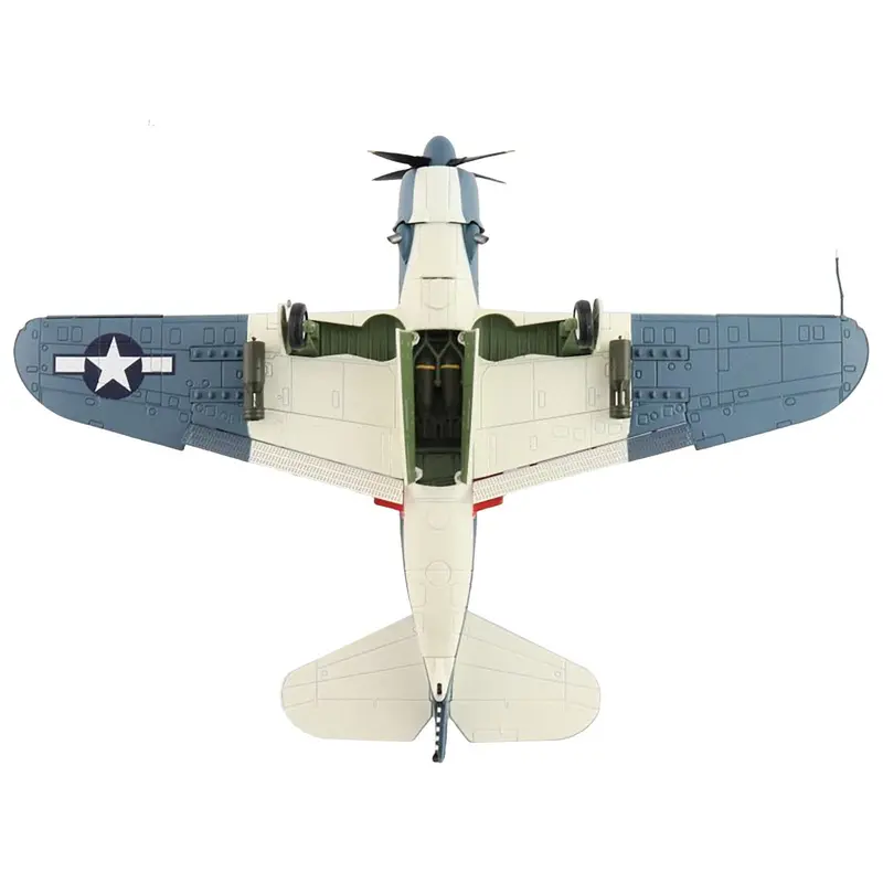 Curtiss SB2C-4 Helldiver Bomber Aircraft "VB-18 USS Intrepid" (1944) United States Navy "Air Power Series" 1/72 Diecast Model by Hobby Master