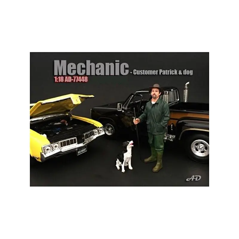Customer Patrick and a Dog Figurine / Figure For 1