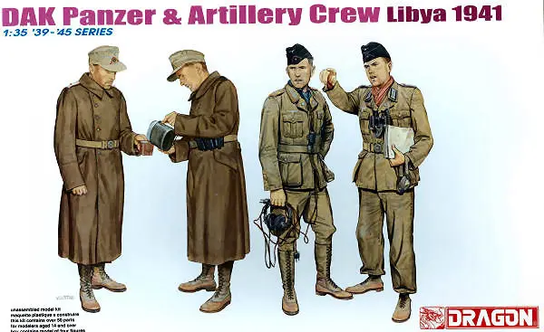 DAK PANZER & ARTILLERY CREW (LYBIA 1941) KIT 1