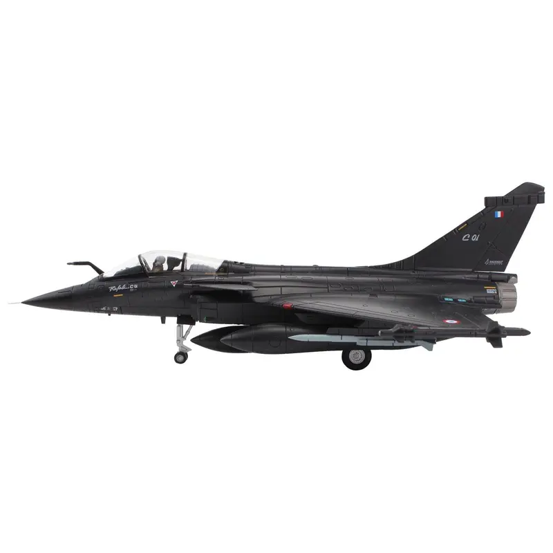 Dassault Rafale C Fighter Aircraft "C01 Farnborough Airshow" (1992) Armee de l'Air (French Air Force) "Air Power Series" 1/72 Diecast Model by Hobby Master