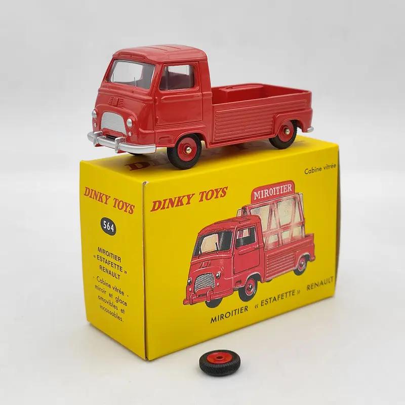 DeAgostini Dinky Toys 564 563 Red Miroitier Estafette Cabine Vitree Diecast Model Car Collection Used