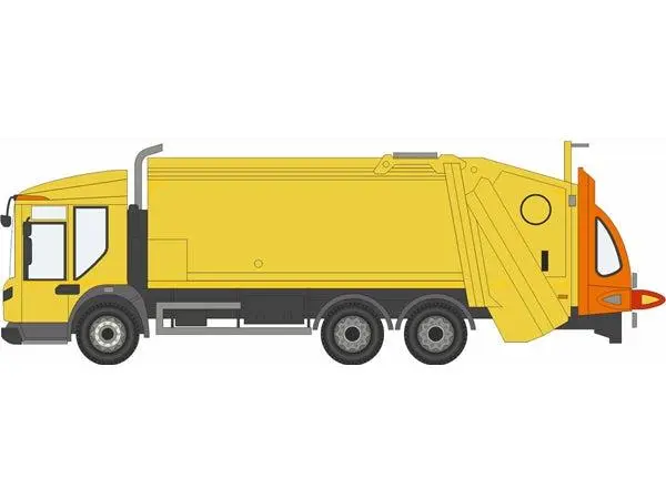 Dennis Eagle Refuse Truck Yellow 1